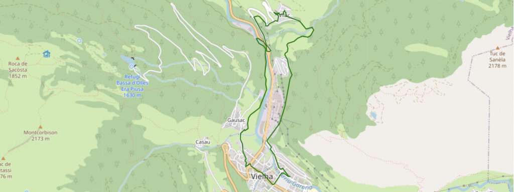 ruta senderismo Circular Vielha - Santa Gema - Vilac - Gausach - Vielha
